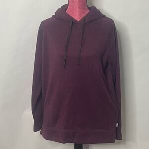 Eddie Bauer purple fleece lined pullover outdoors athletic winter hoodie Size M